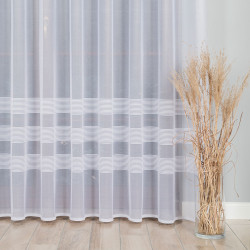 Firanka żakardowa ze wzorem pasowym 000282 Firanka żakardowa ze wzorem pasowym 000282