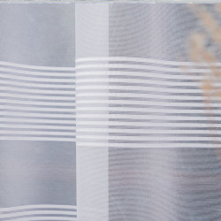 Firanka żakardowa ze wzorem pasowym 000282 Firanka żakardowa ze wzorem pasowym 000282