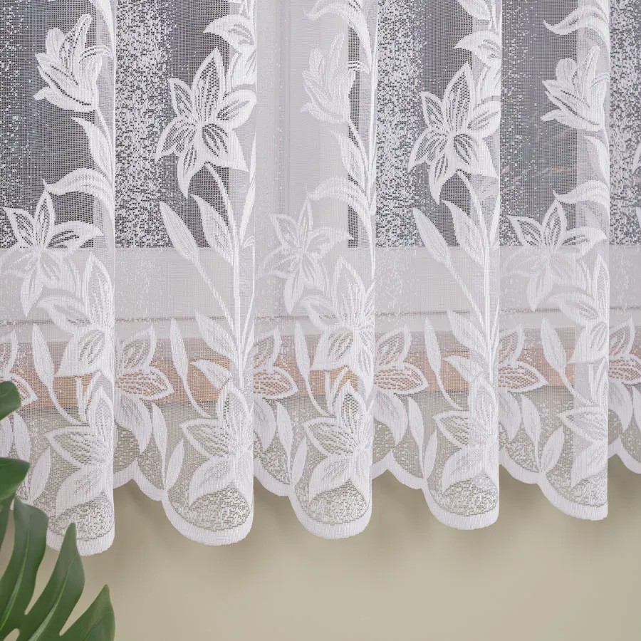 Firanka żakardowa ze wzorem po całości 018893