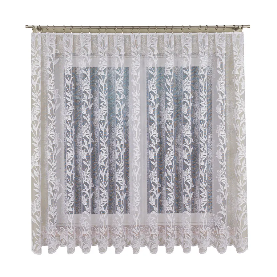 Firanka żakardowa ze wzorem po całości 018893