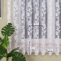 Firanka żakardowa ze wzorem po całości 018893