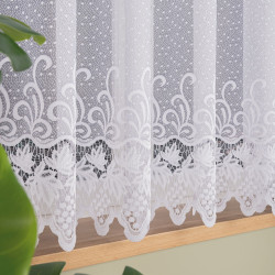 Firanka żakardowa ze wzorem pasowym 018965