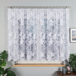Firanka żakardowa ze wzorem po całości 023338 Firanka żakardowa ze wzorem po całości 023338