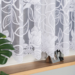 Firanka żakardowa ze wzorem po całości 023338 Firanka żakardowa ze wzorem po całości 023338