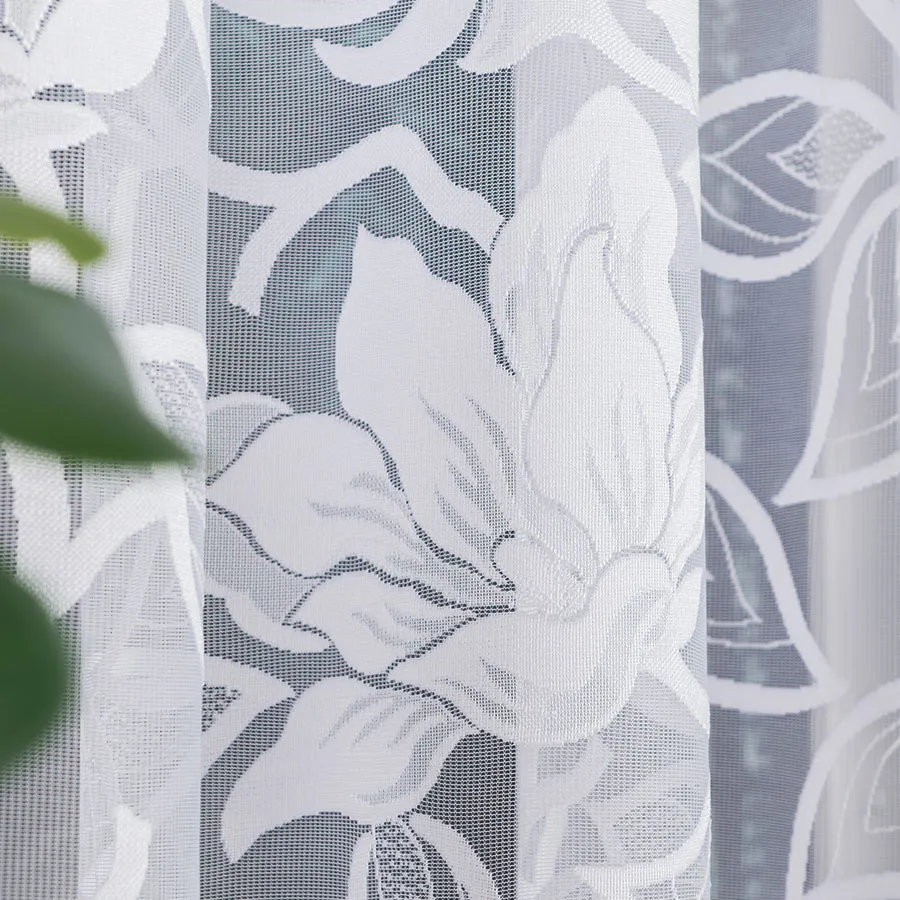 Firanka żakardowa ze wzorem po całości 023338