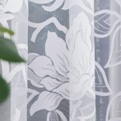 Firanka żakardowa ze wzorem po całości 023338 Firanka żakardowa ze wzorem po całości 023338