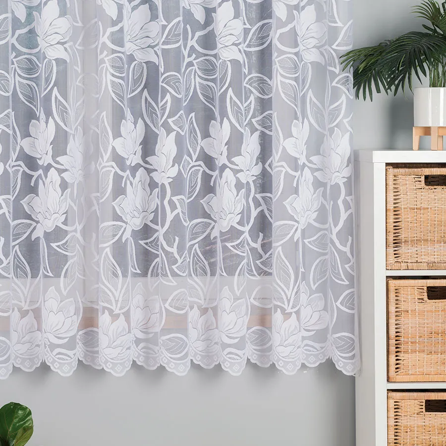 Firanka żakardowa ze wzorem po całości 023338