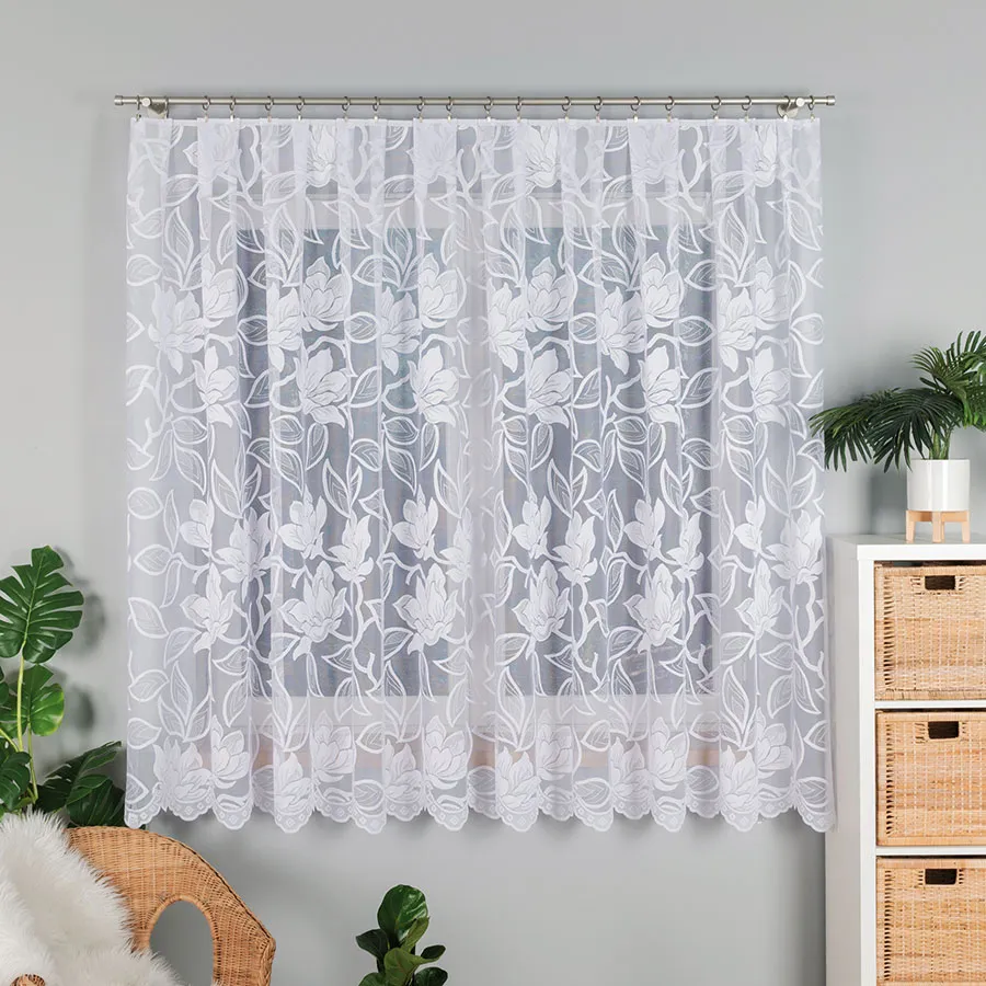 Firanka żakardowa ze wzorem po całości 023338