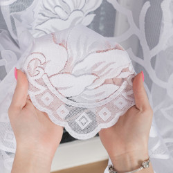 Firanka żakardowa ze wzorem po całości 023338