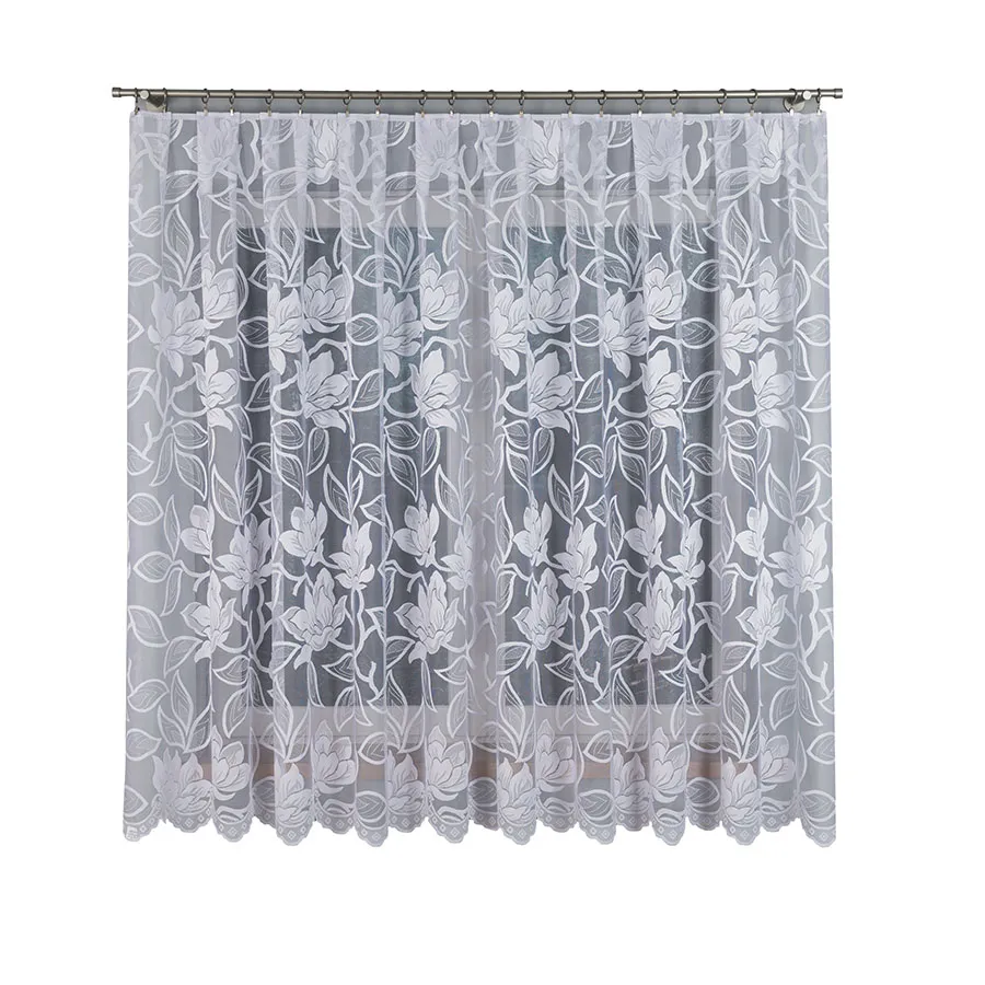 Firanka żakardowa ze wzorem po całości 023338