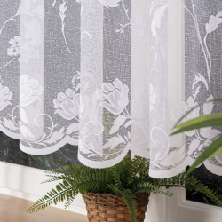 Firanka żakardowa ze wzorem po całości 023418 Firanka żakardowa ze wzorem po całości 023418