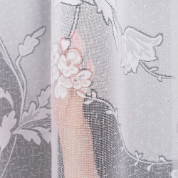 Firanka żakardowa ze wzorem po całości 023418 Firanka żakardowa ze wzorem po całości 023418