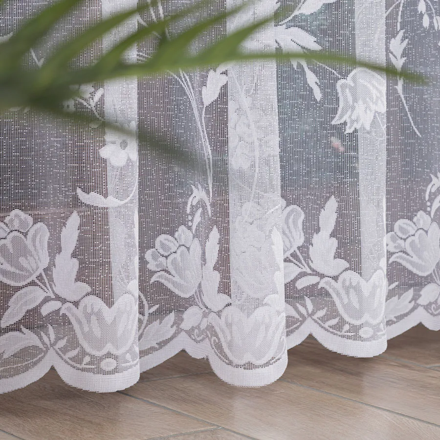 Firanka żakardowa ze wzorem po całości 023418