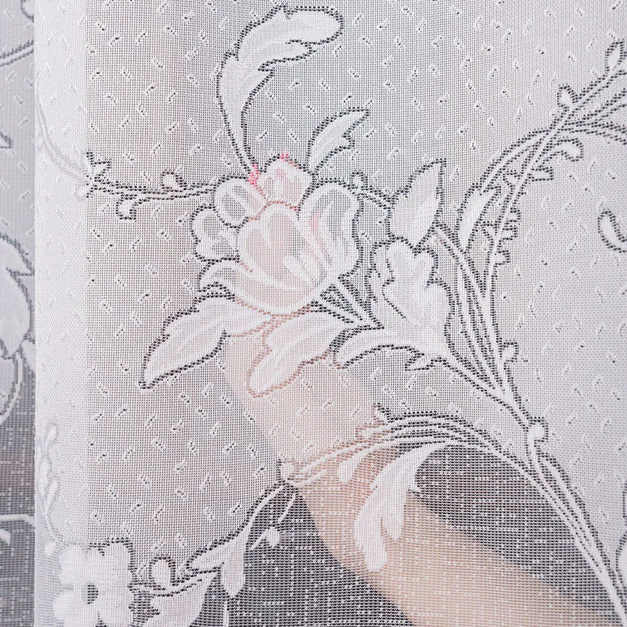 Firanka żakardowa ze wzorem po całości 023418