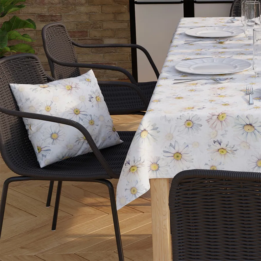 Tkanina dekoracyjna wodoodporna STOKROTKI