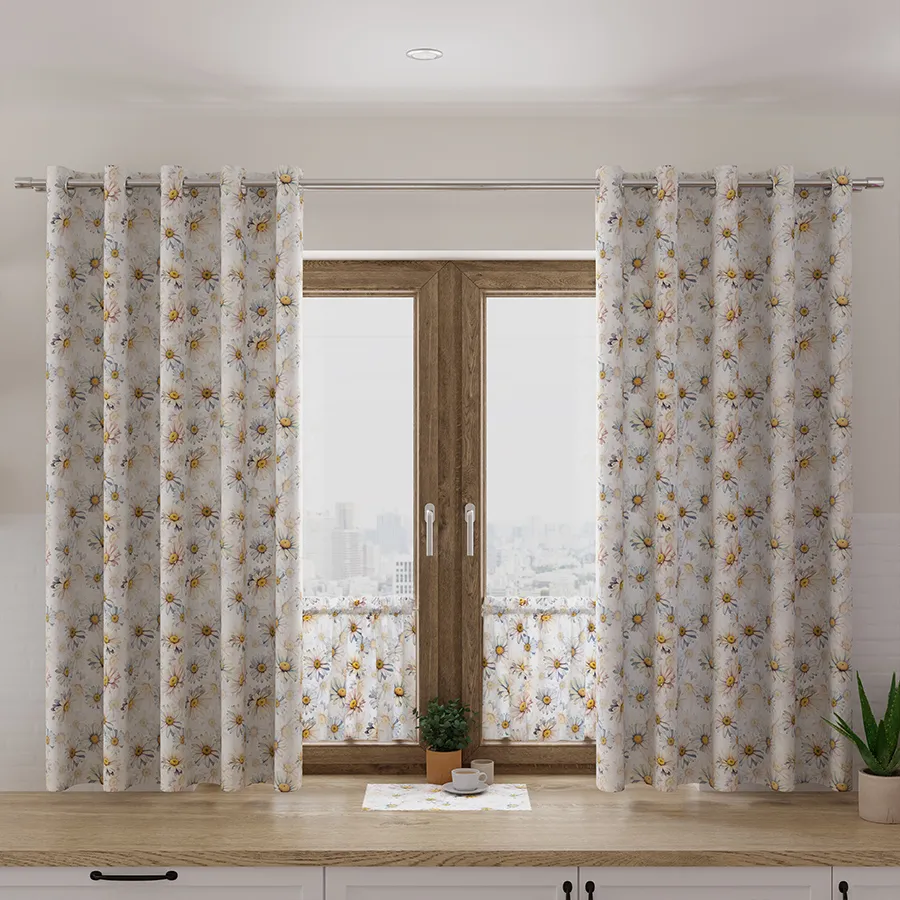 Tkanina dekoracyjna wodoodporna STOKROTKI