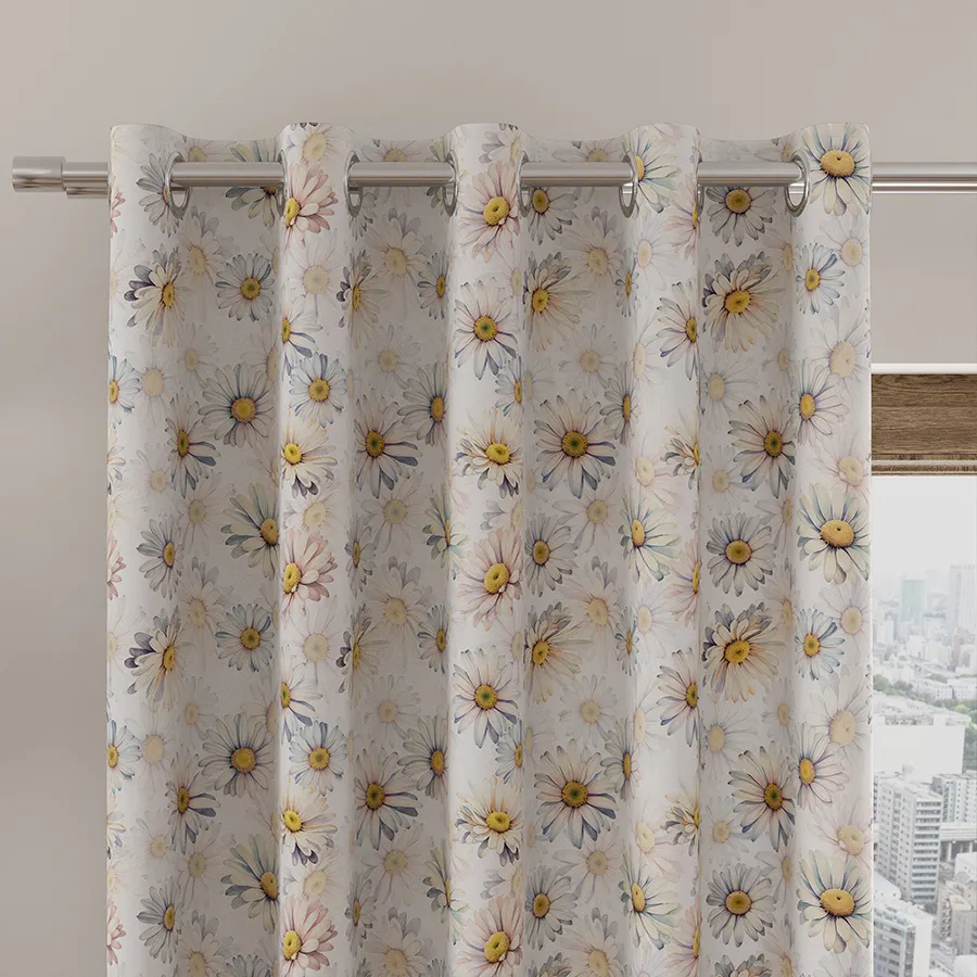 Tkanina dekoracyjna wodoodporna STOKROTKI