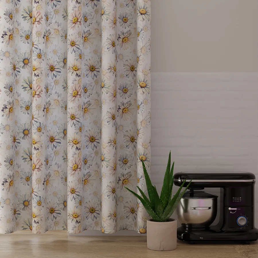 Tkanina dekoracyjna wodoodporna STOKROTKI