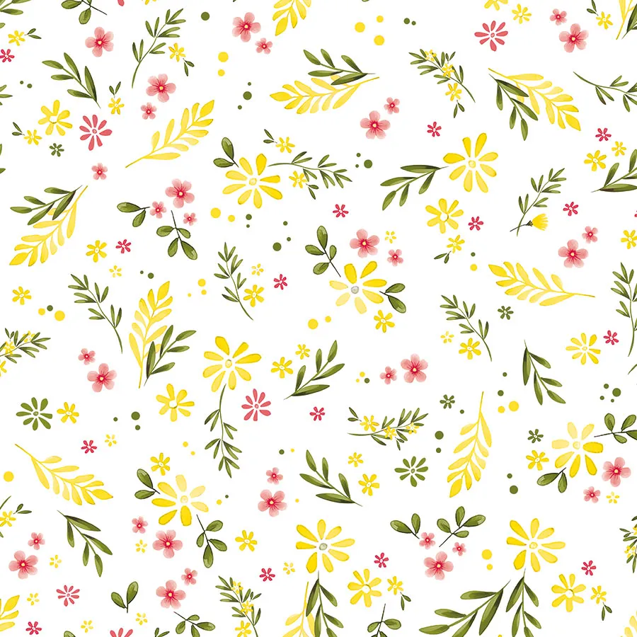 Tkanina dekoracyjna wodoodporna WIOSENNE KWIATUSZKI