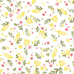 Tkanina dekoracyjna wodoodporna WIOSENNE KWIATUSZKI