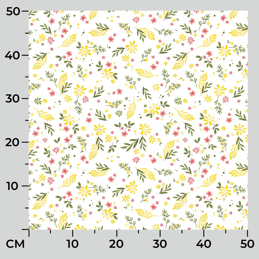 Tkanina dekoracyjna wodoodporna WIOSENNE KWIATUSZKI