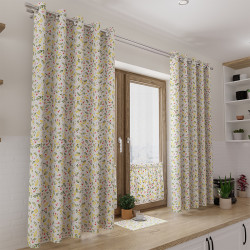 Tkanina dekoracyjna wodoodporna WIOSENNE KWIATUSZKI