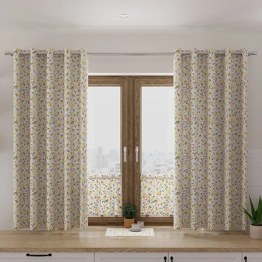 Tkanina dekoracyjna wodoodporna WIOSENNE KWIATUSZKI