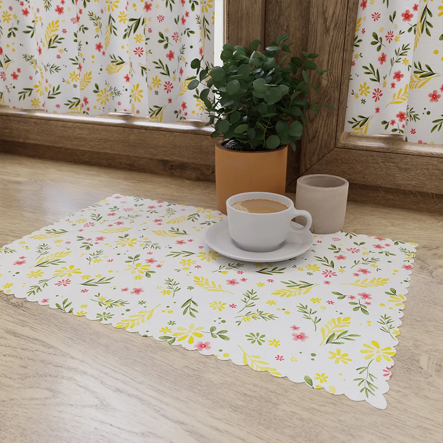 Tkanina dekoracyjna wodoodporna WIOSENNE KWIATUSZKI