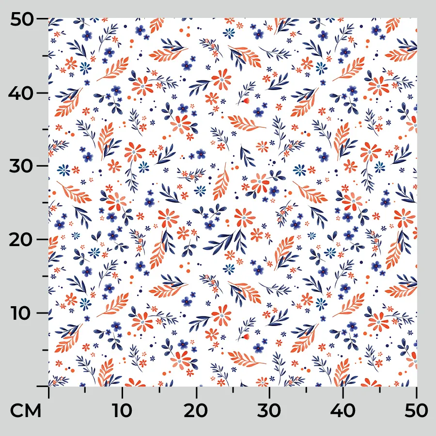 Tkanina dekoracyjna wodoodporna WIOSENNE KWIATUSZKI