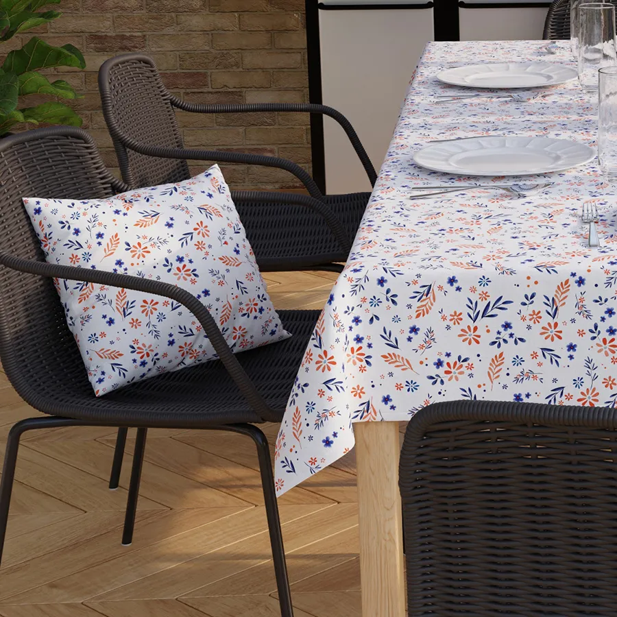 Tkanina dekoracyjna wodoodporna WIOSENNE KWIATUSZKI