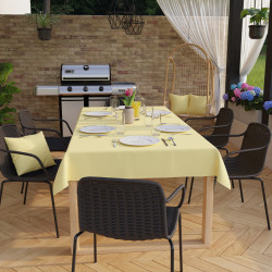 Tkanina dekoracyjna wodoodporna WIOSENNY PIKNIK GŁADKI