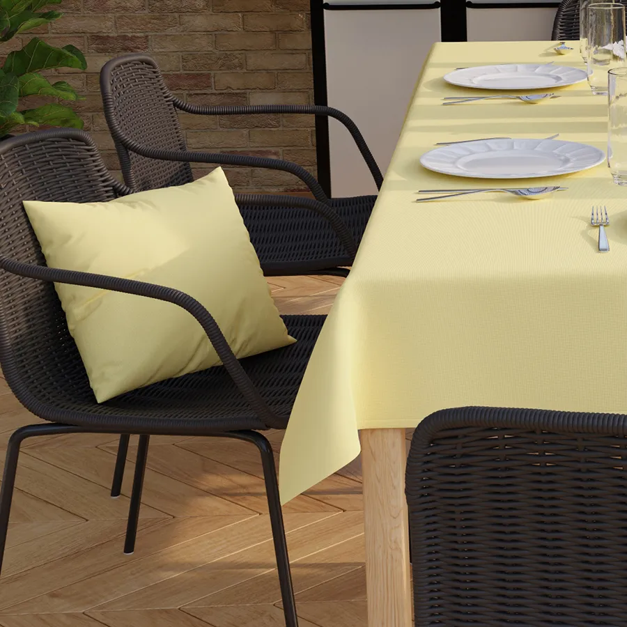 Tkanina dekoracyjna wodoodporna WIOSENNY PIKNIK GŁADKI