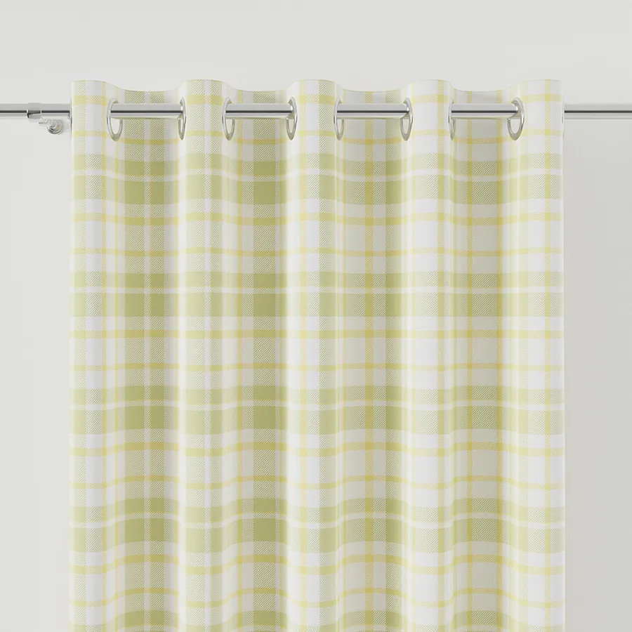 Tkanina dekoracyjna wodoodporna WIOSENNY PIKNIK KRATKA