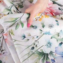 Tkanina dekoracyjna wodoodporna WIOSENNY OGRÓD