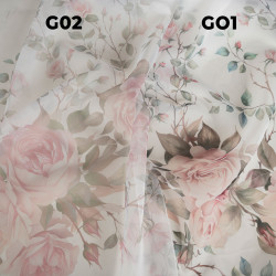 Firanka z ołowianką ROSETTE woal Firanka z ołowianką ROSETTE woal