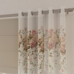 Firanka z ołowianką ROSETTE woal Firanka z ołowianką ROSETTE woal