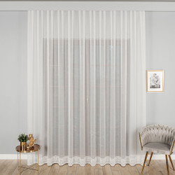 Firanka haftowana ze wzorem na samym dole 127195 Firanka haftowana ze wzorem na samym dole 127195