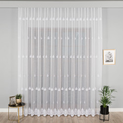 Firanka haftowana ze wzorem po całości 242758 Firanka haftowana ze wzorem po całości 242758