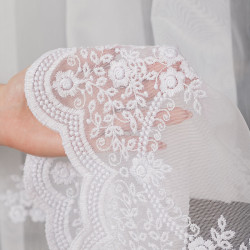 Firanka haftowana ze wzorem po całości 242758 Firanka haftowana ze wzorem po całości 242758