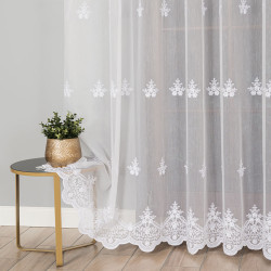 Firanka haftowana ze wzorem po całości 242758 Firanka haftowana ze wzorem po całości 242758