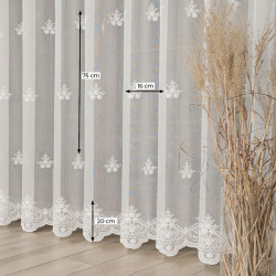 Firanka haftowana ze wzorem po całości 242758