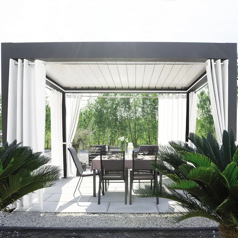 Zasłona gotowa na przelotkach GARDENIA