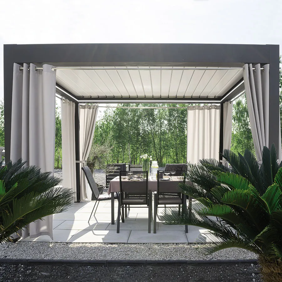 Zasłona gotowa na przelotkach GARDENIA