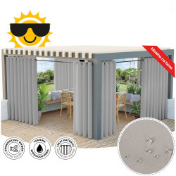 Zasłona gotowa na przelotkach GARDENIA