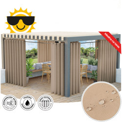 Zasłona gotowa na przelotkach GARDENIA