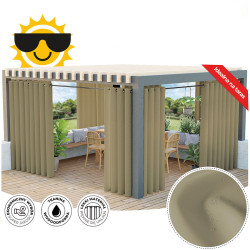 Zasłona gotowa na przelotkach GARDENIA