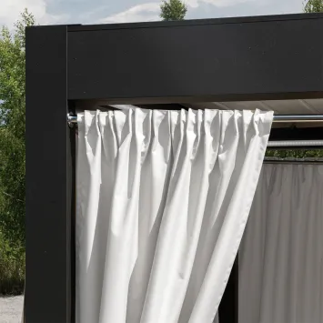 GARDENIA Zasłona gotowa na taśmie, szerokość 140cm x wysokość 180cm, kolor 050 biały TD0025 2