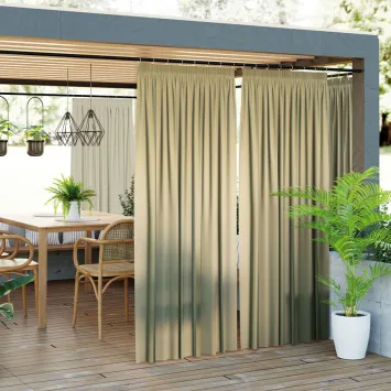 GARDENIA Zasłona gotowa na taśmie, szerokość 140cm x wysokość 180cm, kolor 050 biały TD0025