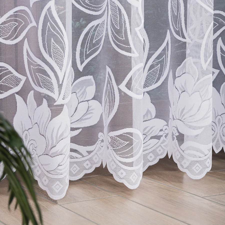 Firanka żakardowa ze wzorem po całości 023338