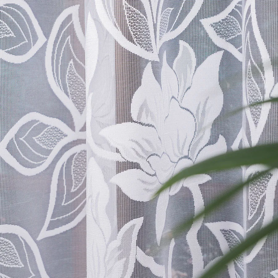 Firanka żakardowa ze wzorem po całości 023338